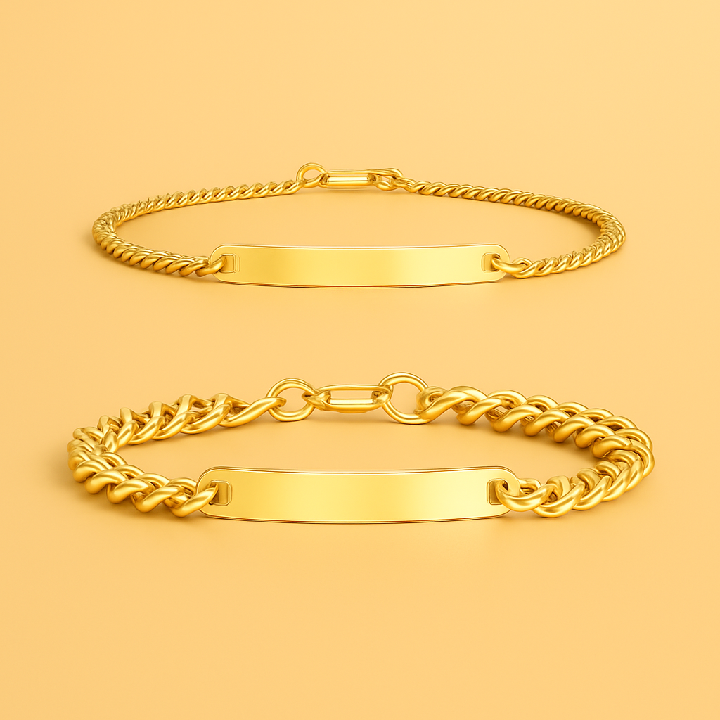 Engraved Bracelet Set - w/ Eternal Rose Box