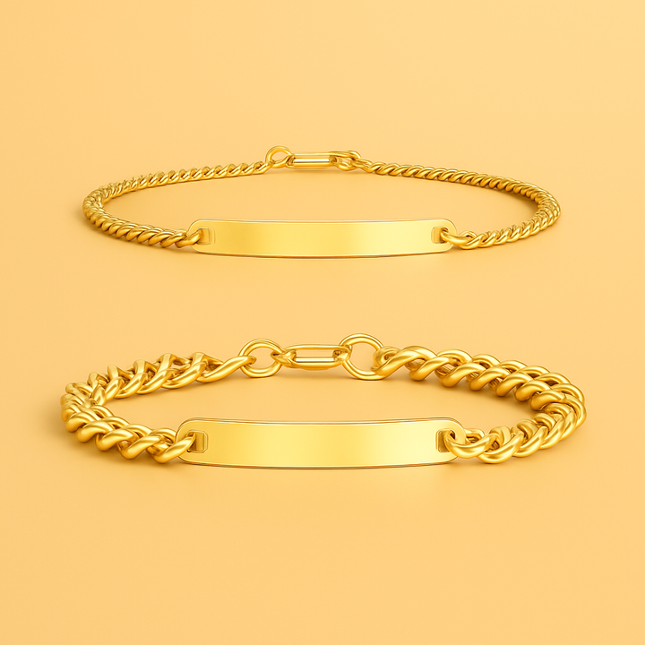 Engraved Bracelet Set - w/ Eternal Rose Box