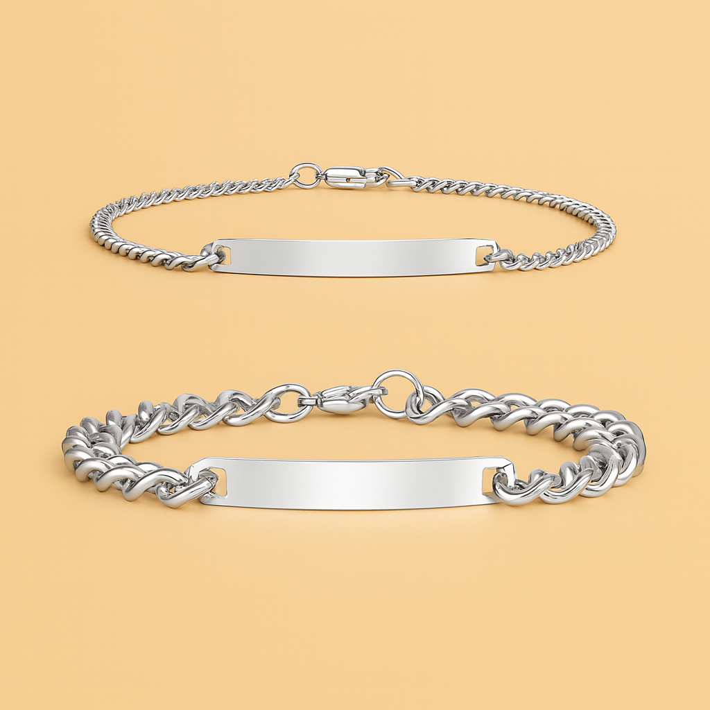 Engraved Bracelet Set - w/ Eternal Rose Box