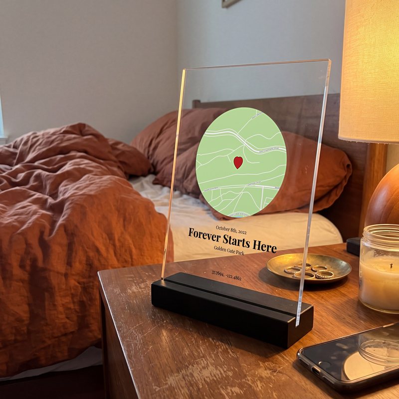 Custom Map Plaque