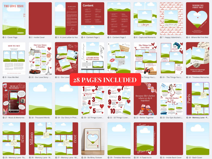 Personalized Love Issue Magazine Template