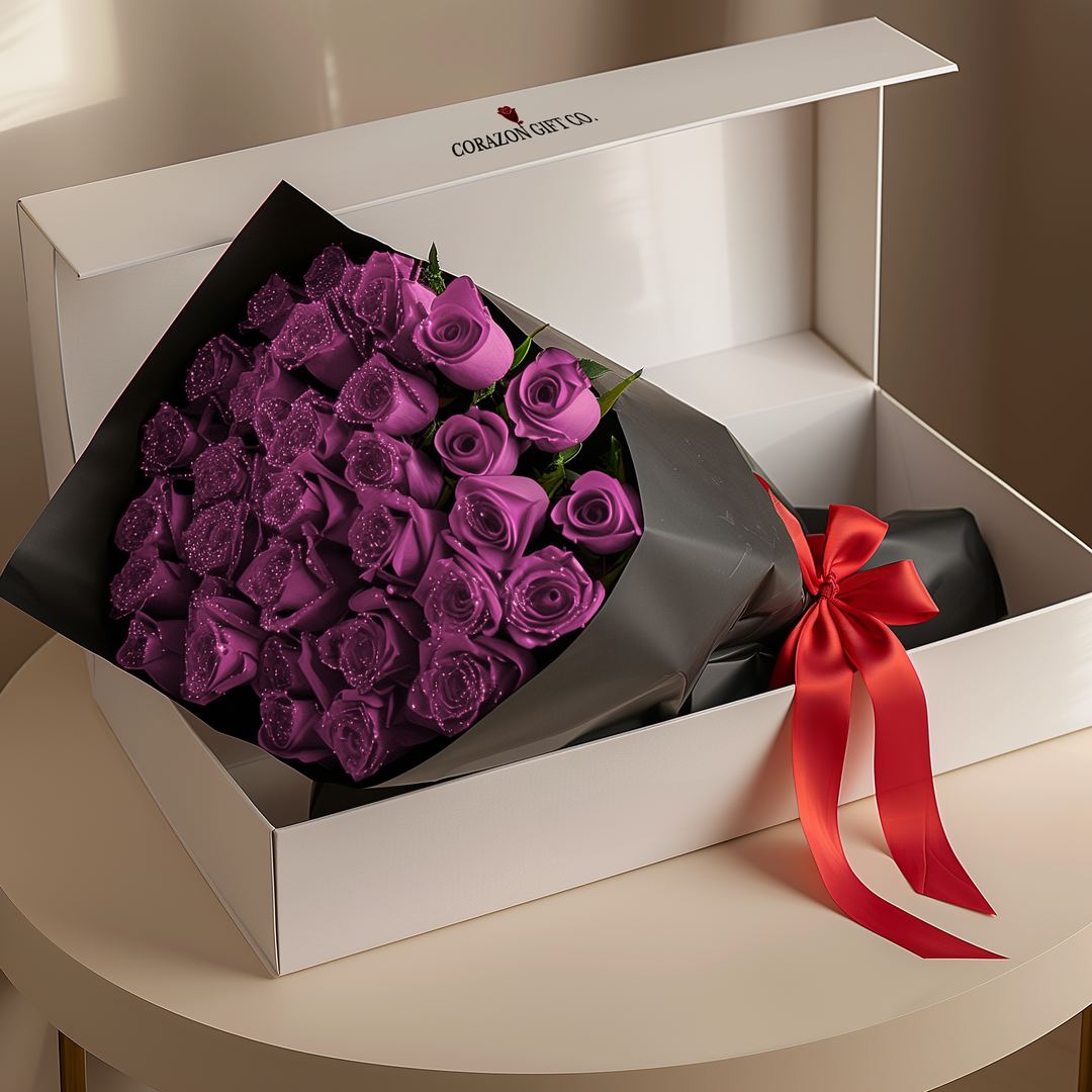 Glitter Rose Bouquet – Corazon Gift Co.